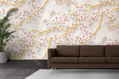 Artists Botanical Design Wallpaper For Wall