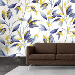 Artists Leaves Design Wallpaper For Wall