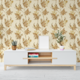 Floral & Botanical Vinyl Coated Wallpaper for Wall