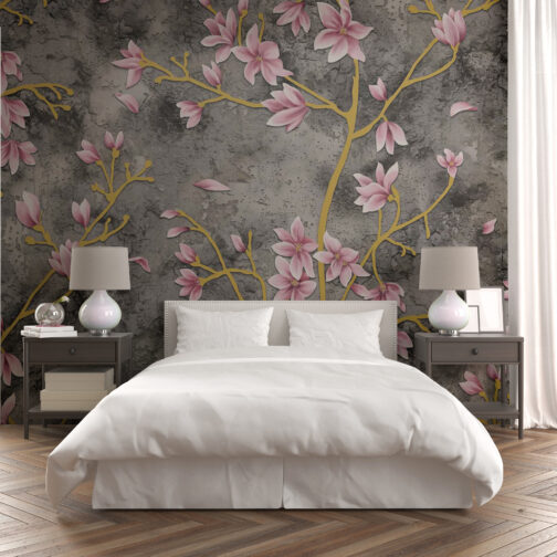 Artists Floral Design Wallpaper For Wall