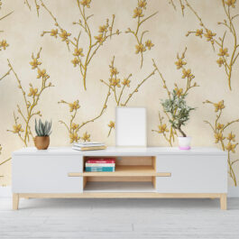 Premium Floral Wallpaper Roll for Covering Living Room Bedroom Walls