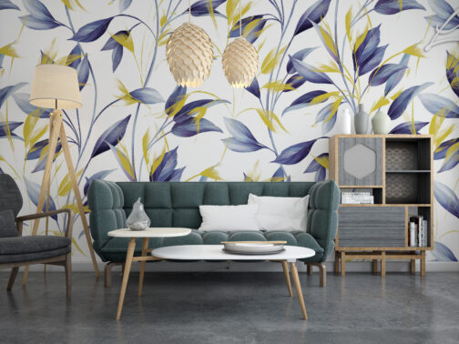 Artists Leaves Design Wallpaper For Wall