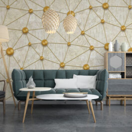 Premium Geometric Wallpaper Roll for Covering Living Room Bedroom Walls